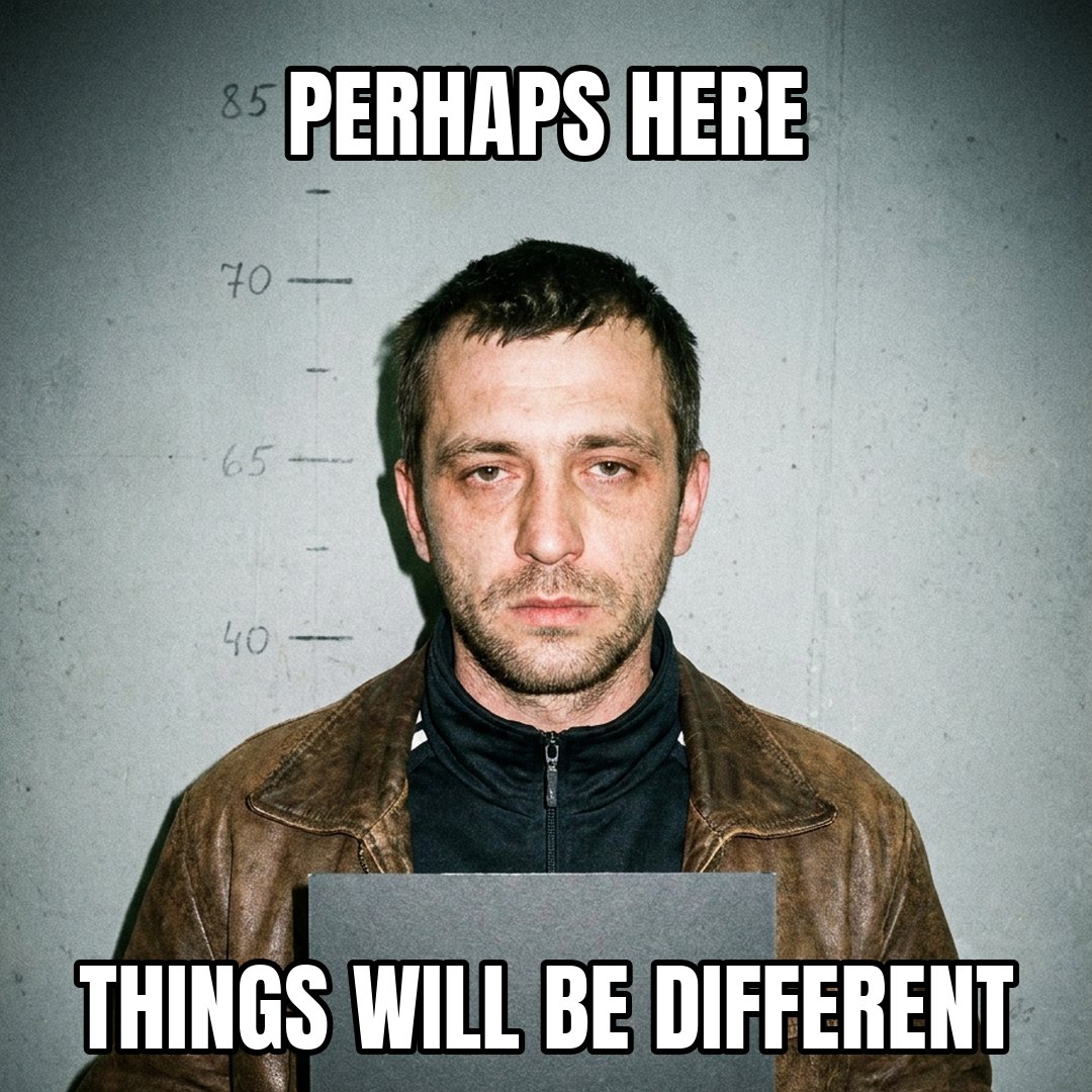 Niko Bellic meme: PERHAPS HERE THINGS WILL BE DIFFERENT